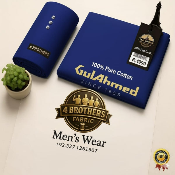 Men,s dark royal blue Soft Fine Pima Latha Premium Quality 100%Pure Cotton