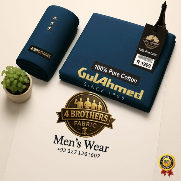 Men,s NeviBlue Soft Fine Pima Latha Premium Quality 100%Pure Cotton